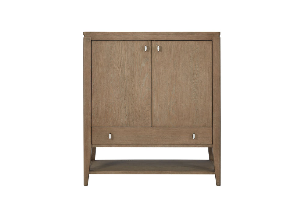 English Elm Door Chest Toffee Solid Wood & MDF Cabinet with Soft-Close Hinges, Adjustable Shelves, Drawers, Shelf B2699P323475
