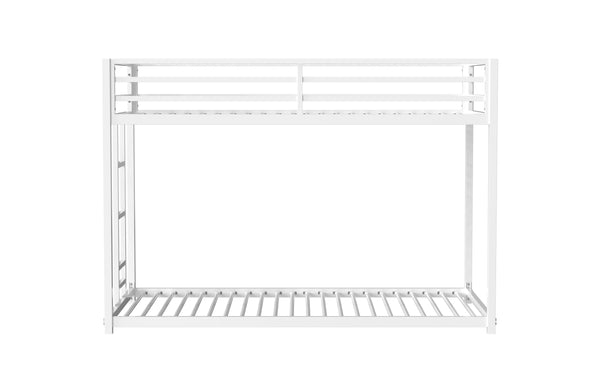 English Elm Same Full-Length Guardrail Metal Twin Bunk Bed Accessory White – Stable, Easy Assemble, Floor-Protecting End Caps B083P170878