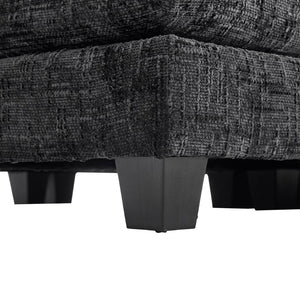 English Elm United Cozy Chenille Sofa For Two With Detachable Armrests, Foot Stools, And Handy Side Pockets W1568S00143-GIGA