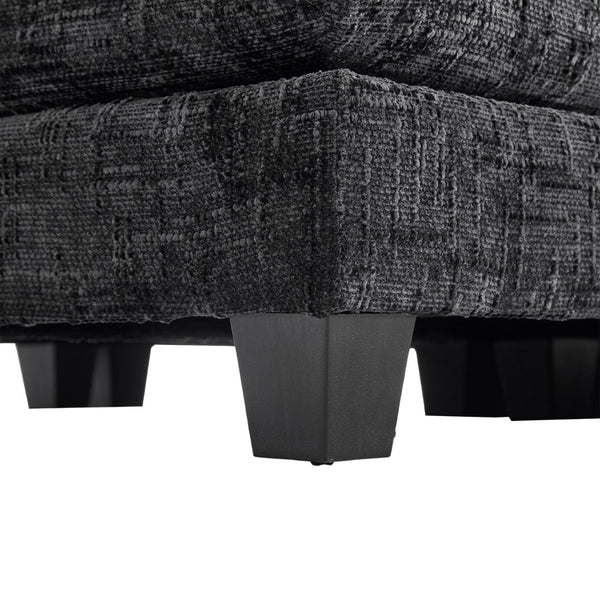 English Elm United Cozy Chenille Sofa For Two With Detachable Armrests, Foot Stools, And Handy Side Pockets W1568S00143-GIGA