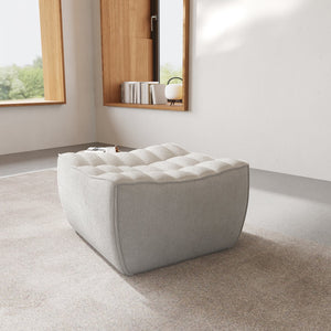 English Elm Caterpillar Classic Armless Modular Sofa - Versatile Light-Grey Seating With Cozy Ottomans & Comfort B341P321115