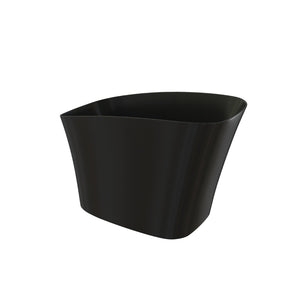English Elm 51" Matte White Stone Resin Freestanding Soaking Tub with Built-in Acrylic Shelf T3785P490213