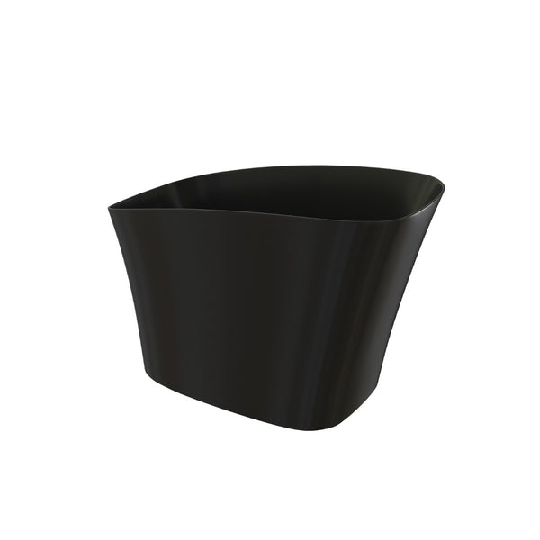 English Elm 51" Matte White Stone Resin Freestanding Soaking Tub with Built-in Acrylic Shelf T3785P490213