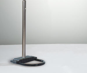 English Elm 1pc Modern Multi-Head Floor Lamp with Crystal-Encrusted Shades, Adjustable Height, Dimmer Control Pewter 66.93 L x 18.5 W x 3.35 H B2741P290170