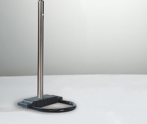 English Elm 1pc Modern Multi-Head Floor Lamp with Crystal-Encrusted Shades, Adjustable Height, Dimmer Control Pewter 66.93 L x 18.5 W x 3.35 H B2741P290170