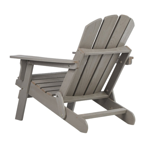 English Elm Oversize Folding Hemlock Adirondack Chair Embossed Grain for Patio Pool Firepit W2640P400912