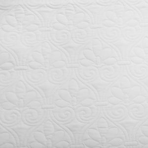 JLA Home Madison Park - 6 Reversible Daybed Cover Set with Antimicrobial Protection, Quilted Texture, Striped Skirt & Pillow White MP13-3980