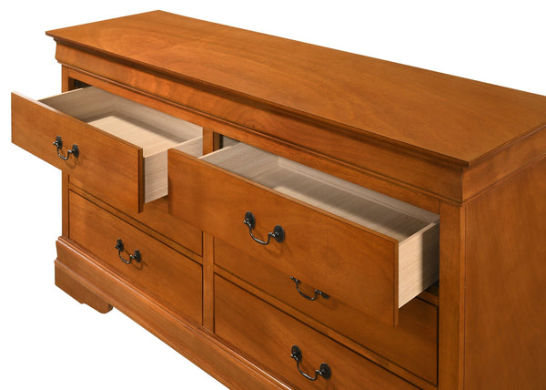 English Elm Louisphillipe G02160-D Oak Dresser - Timeless Elegance With Durable Design & Spacious Storage Solutions B078107850