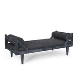 Christopher Knight Home® - Noble House - Zentner Rustic Tufted Double End Chaise Lounge with Bolster Pillows