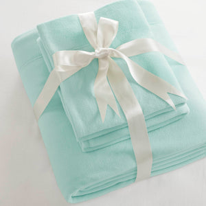 English Elm 4 Pcs King Sheet Set In Aqua - Luxurious Microfleece, Softness & Easy Care For Cozy Comfort B035P319756