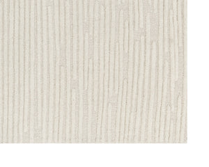 Sunpan Deva Hand-Woven Wool Rug - Artisan Crafted in Elegant Ivory and Beige, Unique Texture & Softness Ivory