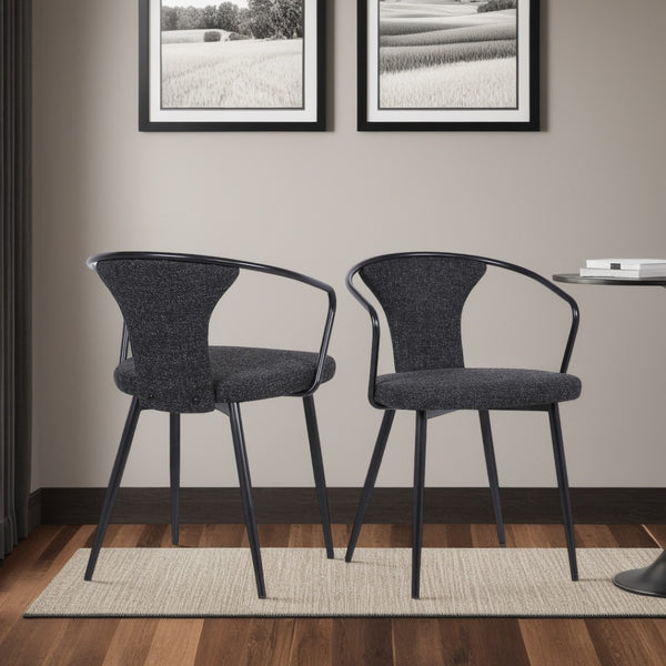 English Elm Lacey Swivel Barstool Matte Iron Base Faux Leather Seat Mid-century Kitchen Bar B2736P464877