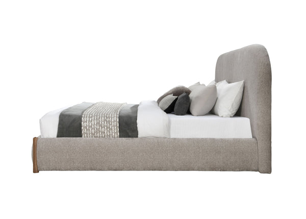 English Elm Orane Gray Fabric Queen Bed With Storage Drawer - Modern Upholstered Design For Stylish Bedrooms B2726S00376