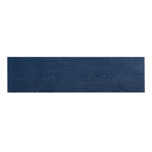 English Elm Trexm Ash Veneer Buffet with Gold Handles and Adjustable Shelves for Dining Spaces Antique Navy N715P392244M