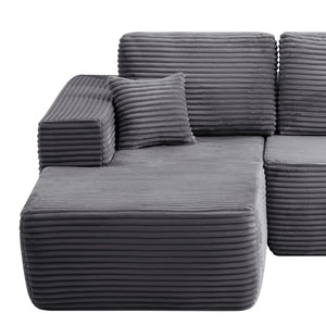 English Elm Lp-black-02-chaise Striped Corduroy Convertible Lounge Chair for Apartments and Dorm Rooms W3975P415763