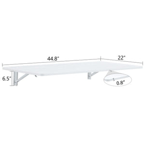 English Elm Laundry Room Wall Mounted Fold Down Table Steel Brackets Eco Wood Space Saving W3875P373145