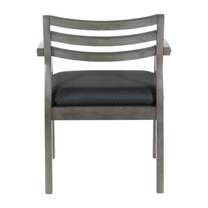 OSP Home Furnishings Napa Ladder Back Guest Chair Hardwood Veneer Frame for Reception and Conference Rooms NAP91SGW-3