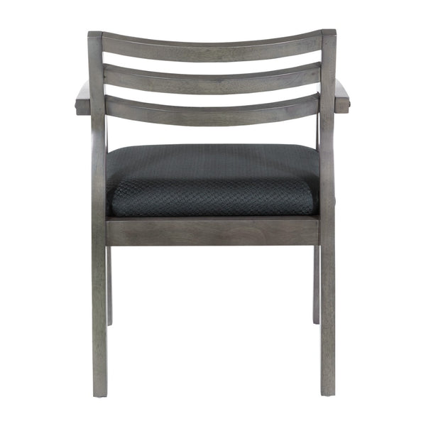 OSP Home Furnishings Napa Ladder Back Guest Chair Hardwood Veneer Frame for Reception and Conference Rooms NAP91SGW-3