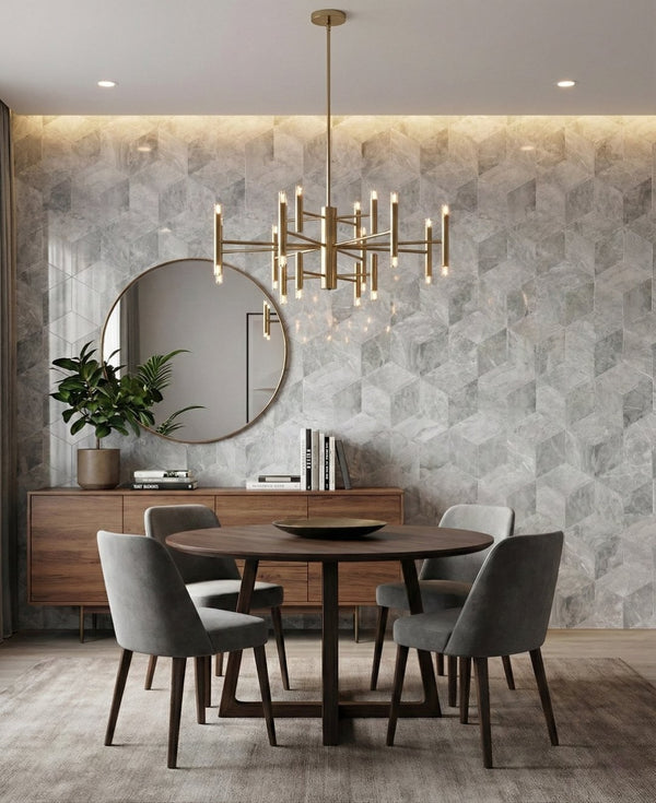 English Elm Hexagon Carrara Gray Polished Marble Floor Wall Tile Spa Inspired Natural Stone W1696P262337