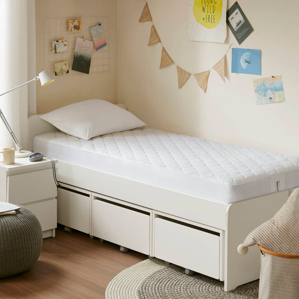 JLA Home Beautyrest - Heated Beautyrest mattress pad with Secure Comfort Tech, quilted warmth, 5 heat settings, auto-off 75 L x 39 W x 0.25H BR55-0533