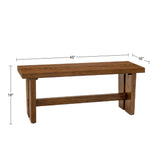 INK+IVY Frank Casual Dining Bench II112-0520 Brown