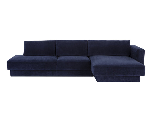 Sunpan Tecoma Contemporary Sofa Chaise - Stylish Low-Profile Design for Ultimate Comfort in Any Space Right Arm Facing