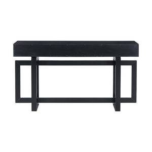 English Elm U_STYLE Elegant Console Table with Three Drawers, Long Slim Entryway Table for Hallway & Foyer Storage Black N711P175776B