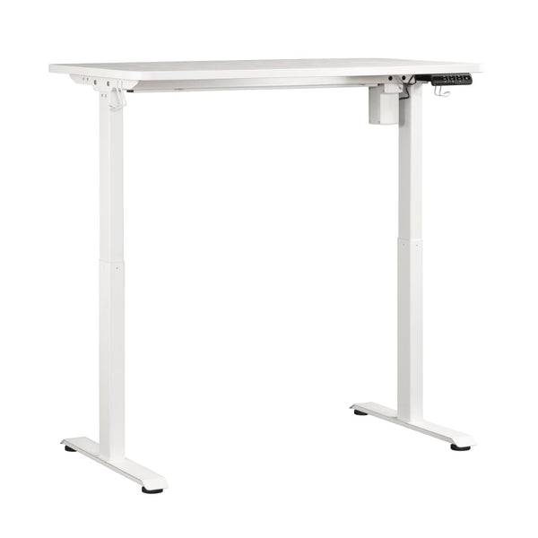 English Elm Sit/Stand Desk - Modern White Finish For Ergonomic Workspace, Usb Charging, Easy Assembly & Stability B356P402648-GIGA