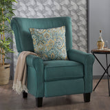 Christopher Knight Home® Thalia Dark Teal Fabric Recliner  - Elegant & Cozy