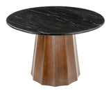 Aipe Dining Table Black & Brown 110248 Zuo Modern