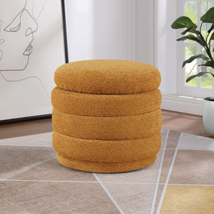 OSP Home Furnishings Cecil Storage Ottoman Gold