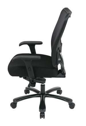 OSP Home Furnishings Big Tall Heavy Duty Ergonomic Office Chair with Mesh Back and 400 Lb Weight Capacity 75-7A773-231