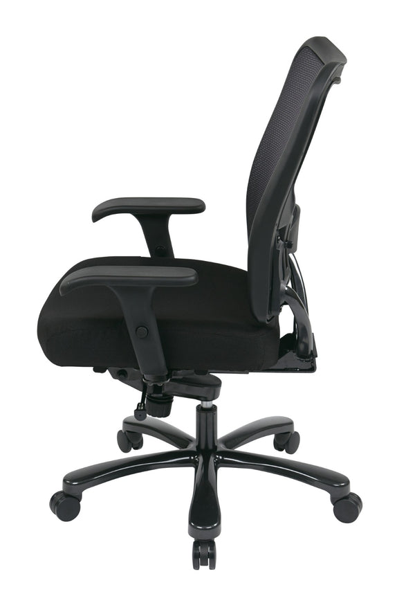 OSP Home Furnishings Big Tall Heavy Duty Ergonomic Office Chair with Mesh Back and 400 Lb Weight Capacity 75-7A773-231