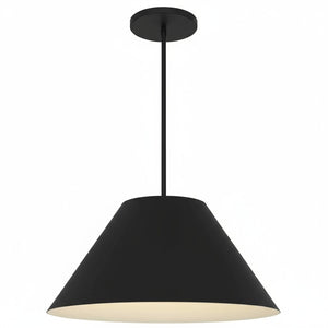 English Elm 22 Inch Wide Matte Etched Glass Led Pendant Light for Dining and Entryway Spaces Black B370P403645