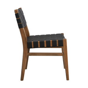 English Elm Christopher Knight Home® - 5PCS Modern Industrial Dining Set with PU Leather Chairs & Rubberwood Frame, Metal Hairpin Table Design Black,Brown,Walnut 74688.00BLK_N771P205332W