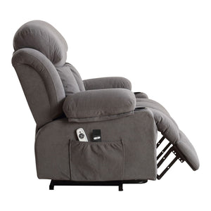 English Elm Power Lift Recliner with Heated Lumbar Massage and Usb Port for Senior Living W1521P453171