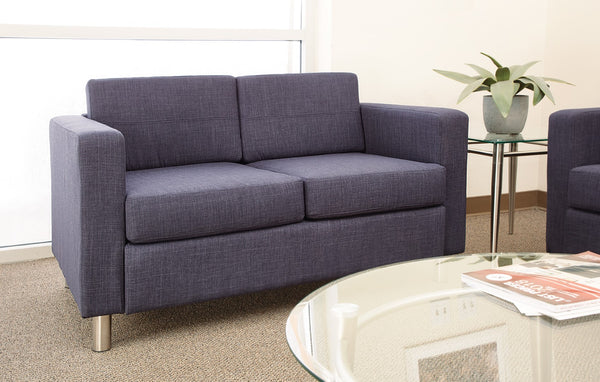 OSP Home Furnishings Pacific LoveSeat Navy