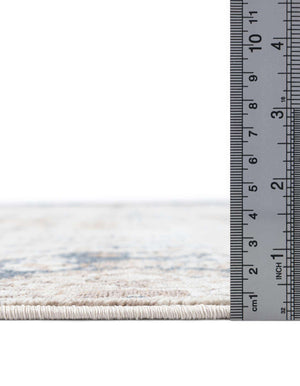 Unique Loom Chateau Jackson Machine Made Trellis Rug Blue Beige, Brown/Gray/Ivory/Blue 5' 1" x 8' 0"