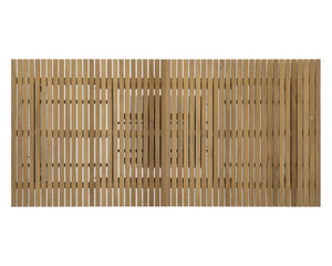 Sunpan Geneve 80" to 104" Extension Dining Table - Elegant Teak Wood & Durable Aluminum for Outdoor Spaces