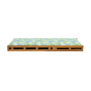 English Elm Christopher Knight Home® - Lounge Chaise Lounge Set - Acacia Wood With Water-Resistant Cushions, 4-Position Recline & Tropical Style N770P272405T_N770P253018L