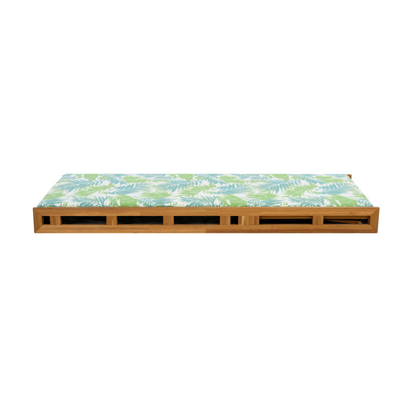 English Elm Christopher Knight Home® - Lounge Chaise Lounge Set - Acacia Wood With Water-Resistant Cushions, 4-Position Recline & Tropical Style N770P272405T_N770P253018L