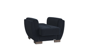 English Elm Primenest Skyhaven Dark Blue Convertible Armchair With Storage – Perfect For Small Spaces & Guests! B030P286172-GIGA