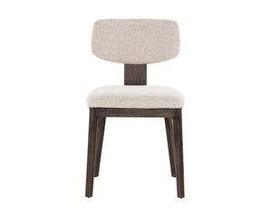 Sunpan Rickett Dining Chair Set of 2 - Timeless Mid-Century Modern Design for Your Stylish Dining Space Dark Brown / Dove Cream