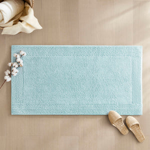 JLA Home Madison Park Signature - 100% Cotton Plush Tufted Reversible Bath Rug — 3000 GSM Luxury Absorbent Spa Texture, OEKO-TEX Certified 36 L x 24 W x 0.75H MPS72-575