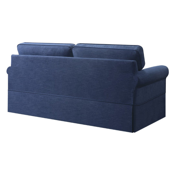 OSP Home Furnishings Ashton Slip Cover Sofa Navy
