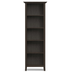English Elm Amherst 24-Inch Solid Wood Bookcase: Stylish Hickory Brown Storage With Adjustable Shelves & More! B136P238601