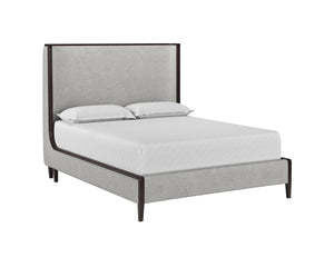 Sunpan Colette Upholstered Bed: Modern Design with Solid Birch Wood Frame for a Calming Bedroom Oasis Queen