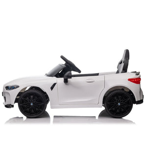 English Elm Bmw M4 Licensed Kids Ride on Car with Parental Remote Dual Motors and Led Lights White W1578P214202