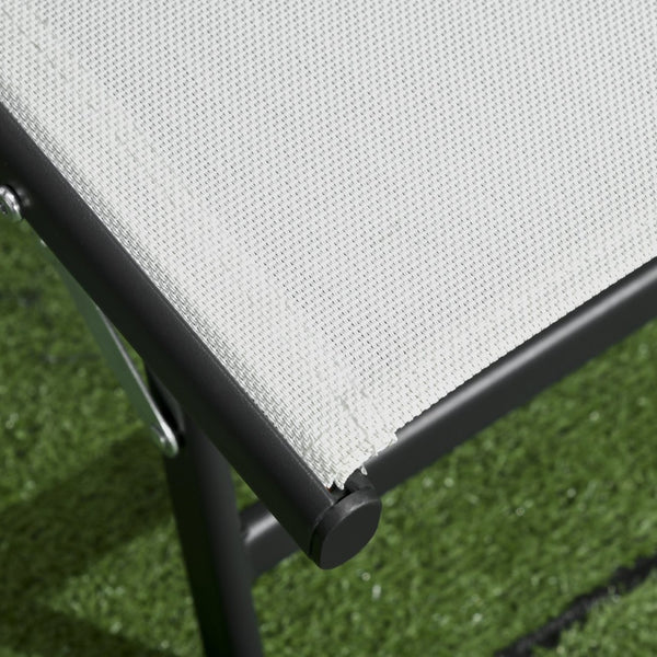 English Elm Outsunny 2-Piece Outdoor Chaise Lounge Set With Wheels, 5 Adjustable Positions For Ultimate Comfort P1 W2225P200361-GIGA