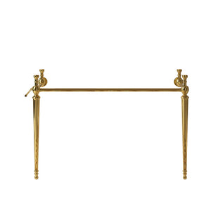 English Elm Vici 48 Inch Bathroom Vanity with Iron Legs and Gold Hardware Industrial Retro Style W2615P370908